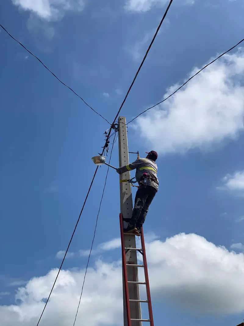 Foto 1 – Prefeitura de Paraibano segue avançando na recuperação da iluminação pública