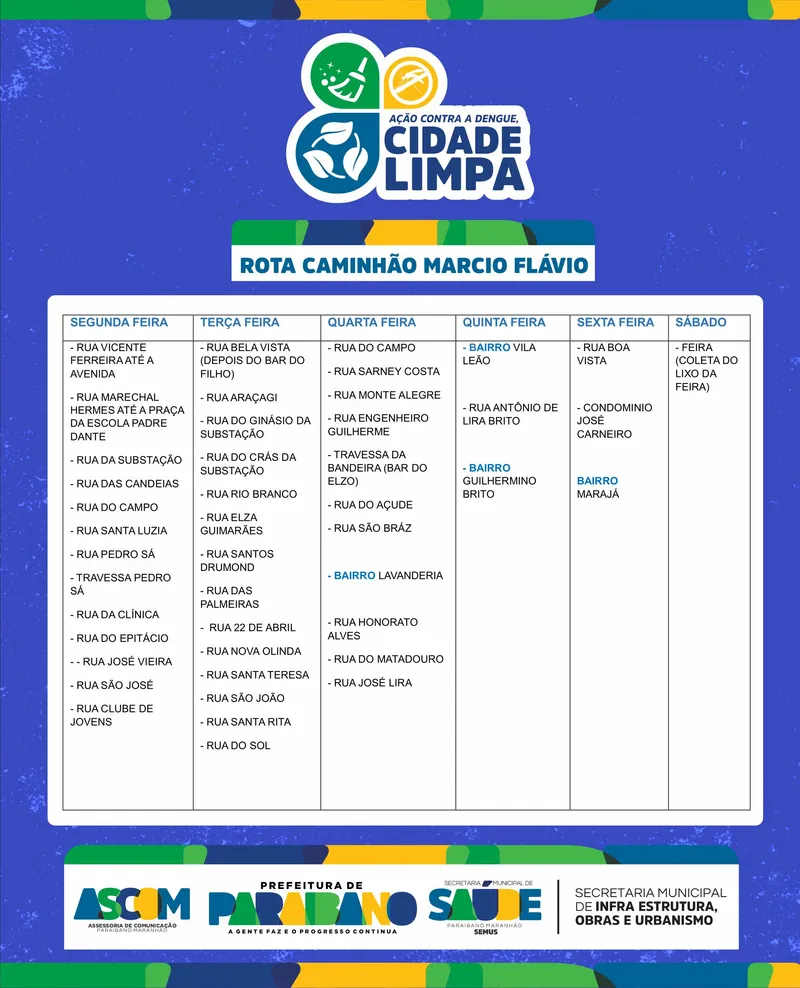 Foto 2 – Prefeitura de Paraibano já inicia grande ação de limpeza para combater a dengue
