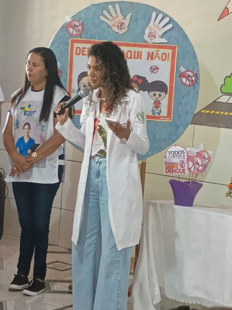 Foto 2 – Prefeitura de Paraibano, por meio da Secretaria Municipal de Saúde, realiza mais uma ação do Saúde na Escola.