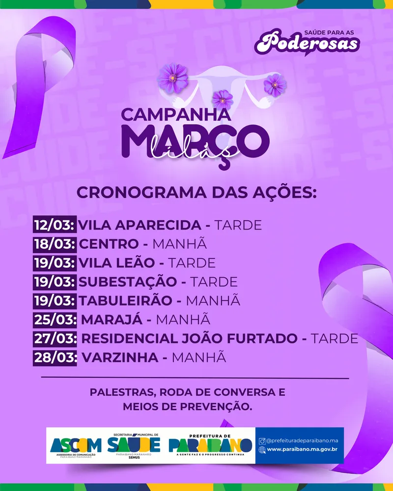 Foto 1 – Prefeitura de Paraibano, por meio da Secretaria Municipal de Saúde, preparou uma programação especial dedicada à saúde d