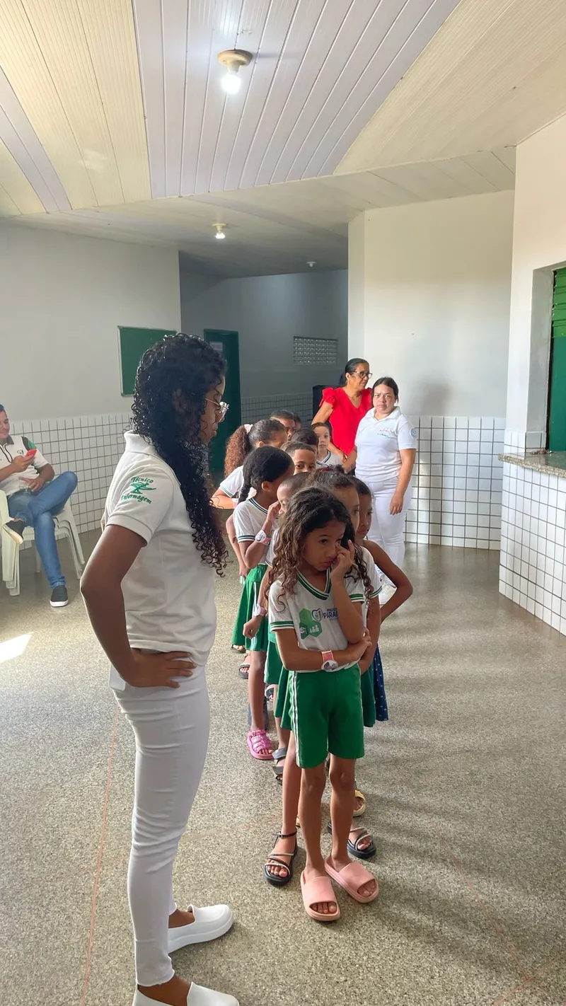 Foto 13 – Prefeitura de Paraibano, por meio da Secretaria Municipal de Saúde, realiza mais uma ação do Saúde na Escola.