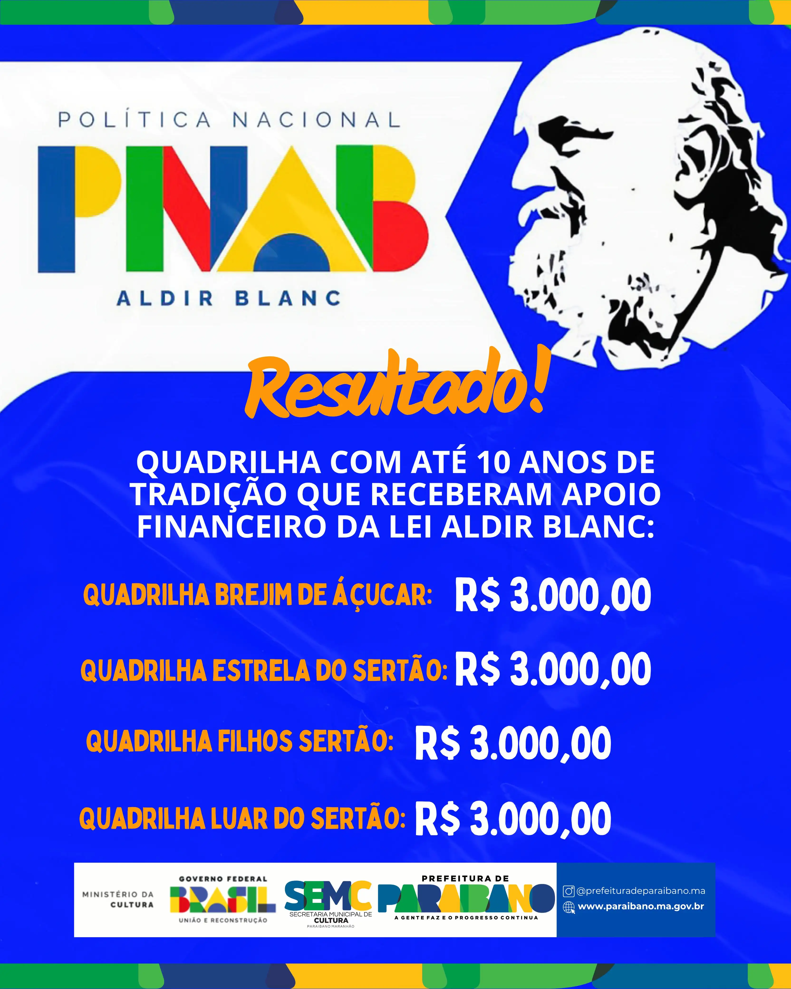 Foto 2 – Prefeitura de Paraibano, divulga resultado do PNAB.