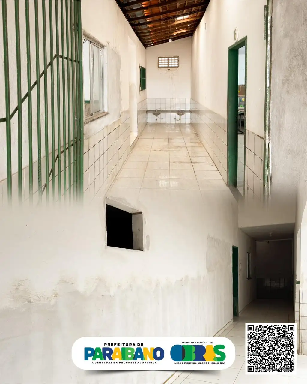 Foto 1 – Mais uma obra que demonstra o cuidado da gestão com a educação pública.