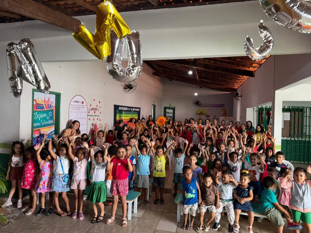 Foto 1 – A campanha Faça Bonito foi realizada nas escolas da rede municipal de Paraibano.
