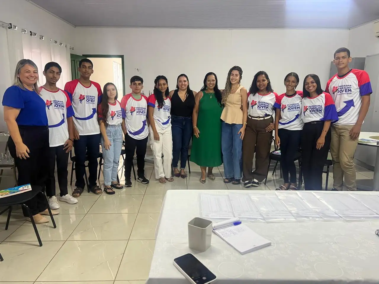 Foto 1 – Prefeitura de Paraibano realiza uma reunião com os novos jovens do Programa Trabalho Jovem.