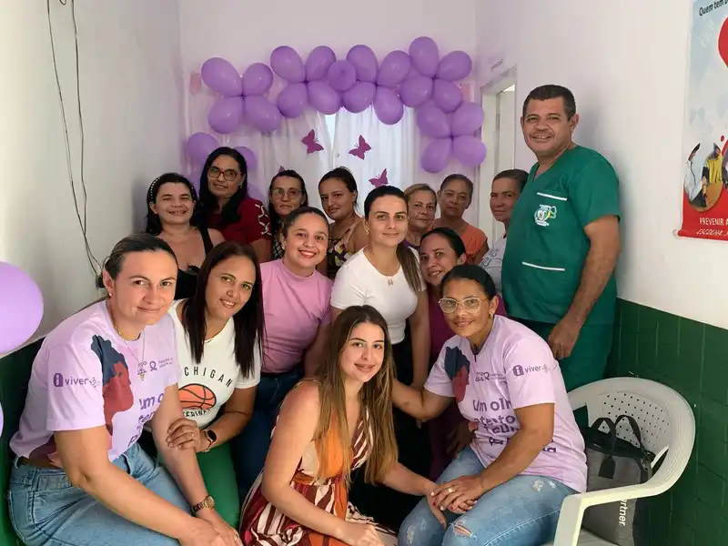 Foto 3 – Prefeitura de Paraibano, através da Secretaria Municipal de Saúde, realizou ações em alusão ao Março Lilás.
