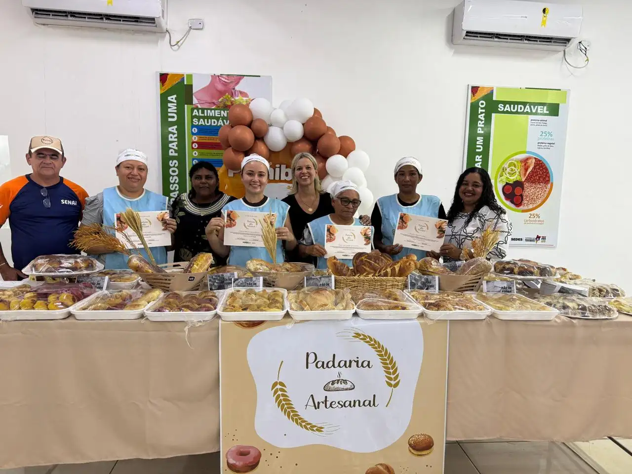 Foto 12 – Prefeitura de Paraibano, em parceria com o Governo do Estado do Maranhão e a CAISAN-MA, realizou o Curso de Panificação