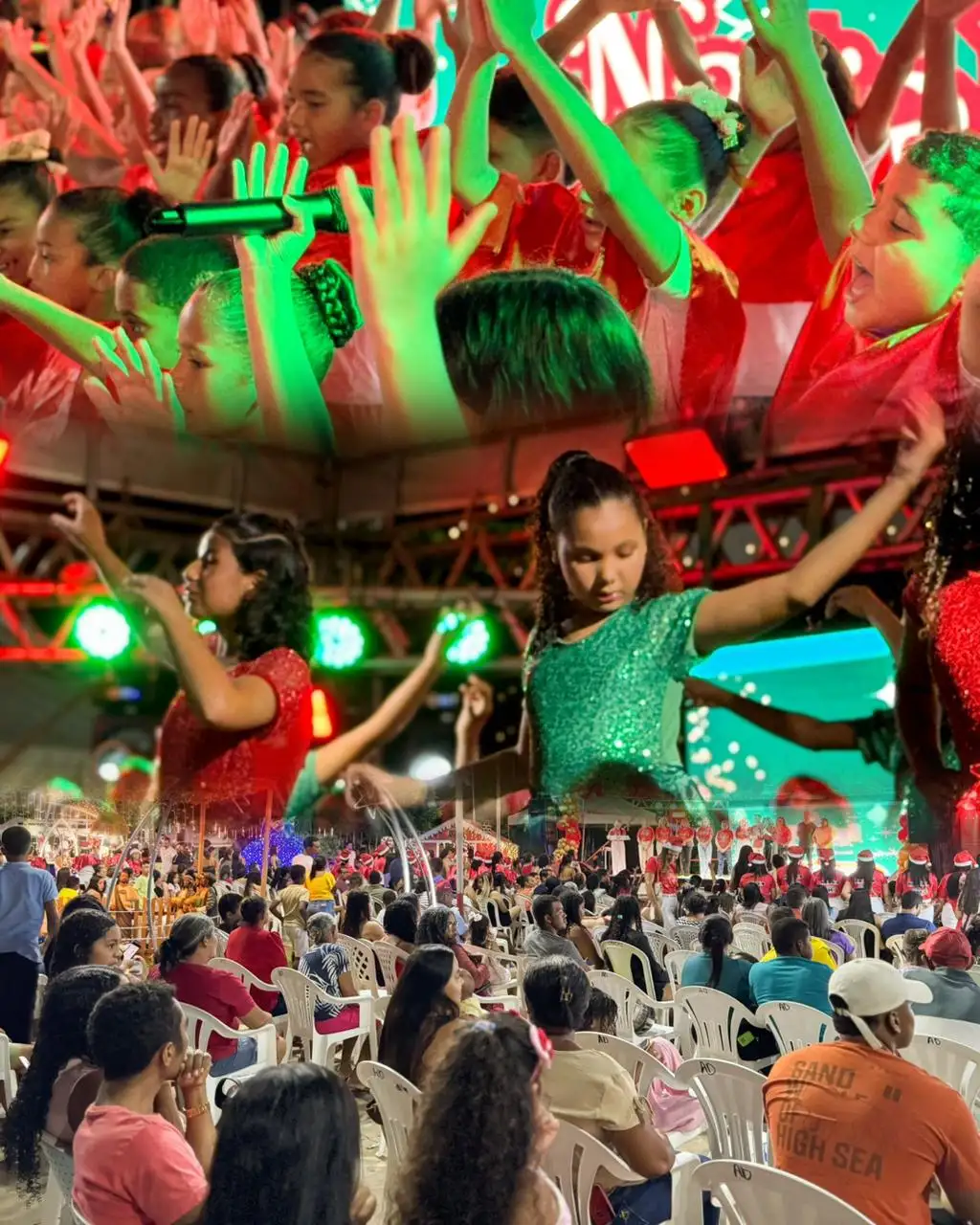 Foto 1 – Prefeitura de Paraibano realiza um momento especial com o Natal Luz da Assistência Social.