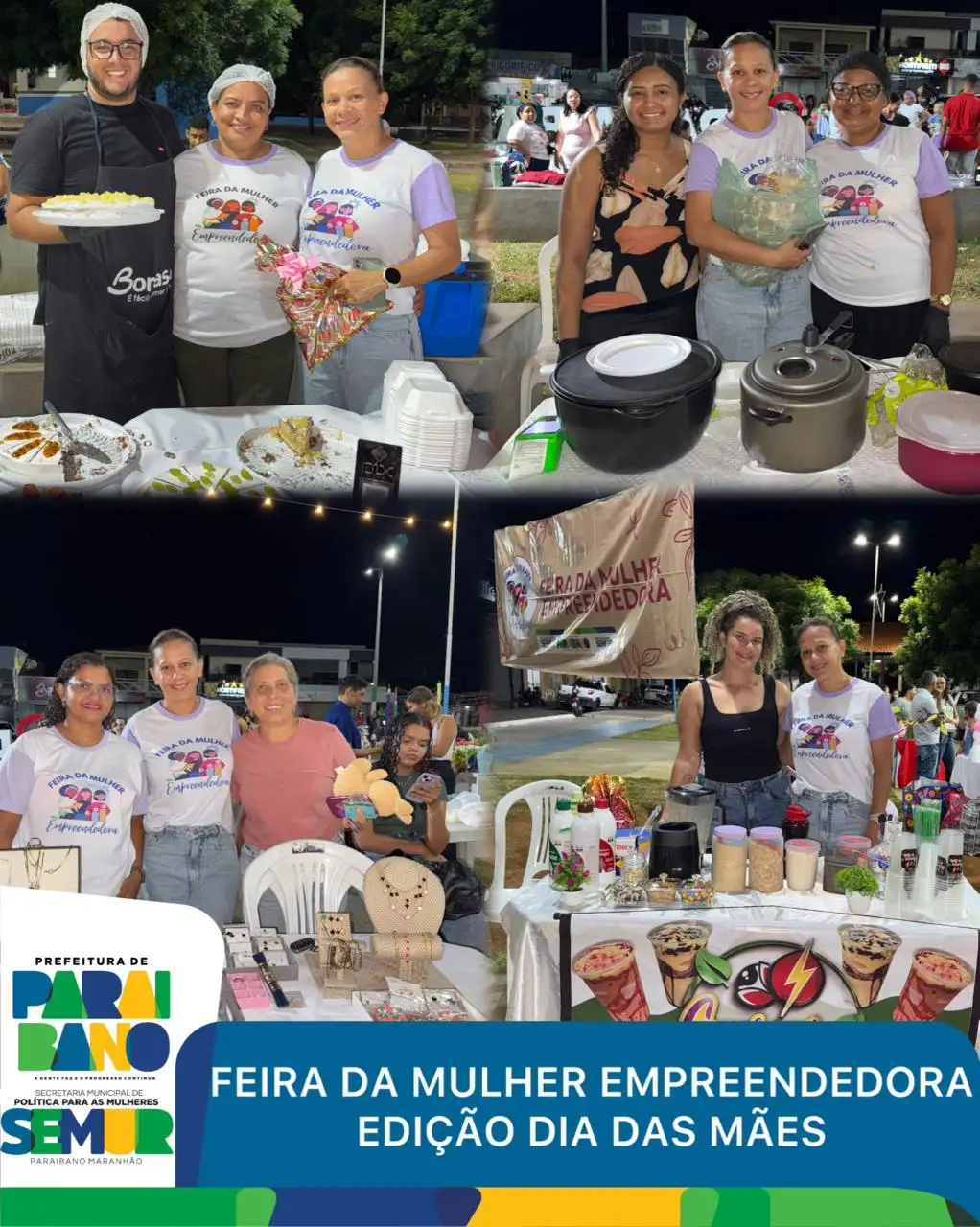 Prefeitura realizou mais uma edição da Feira da Mulher Empreendedor em Paraibano, especial de Dia das Mães.