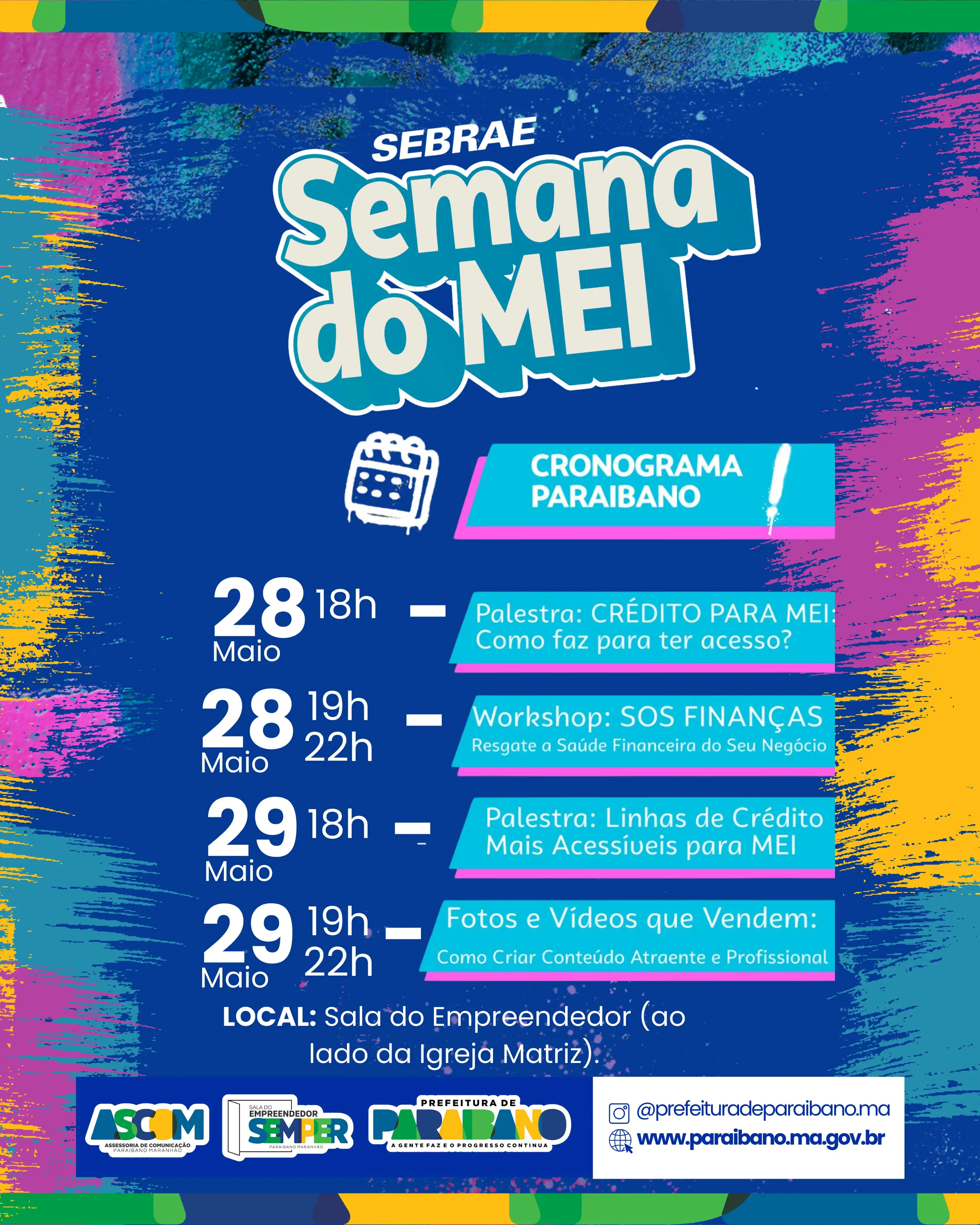 Prefeitura de Paraibano, através da Sala do Empreendedor, realizará semana do MEI