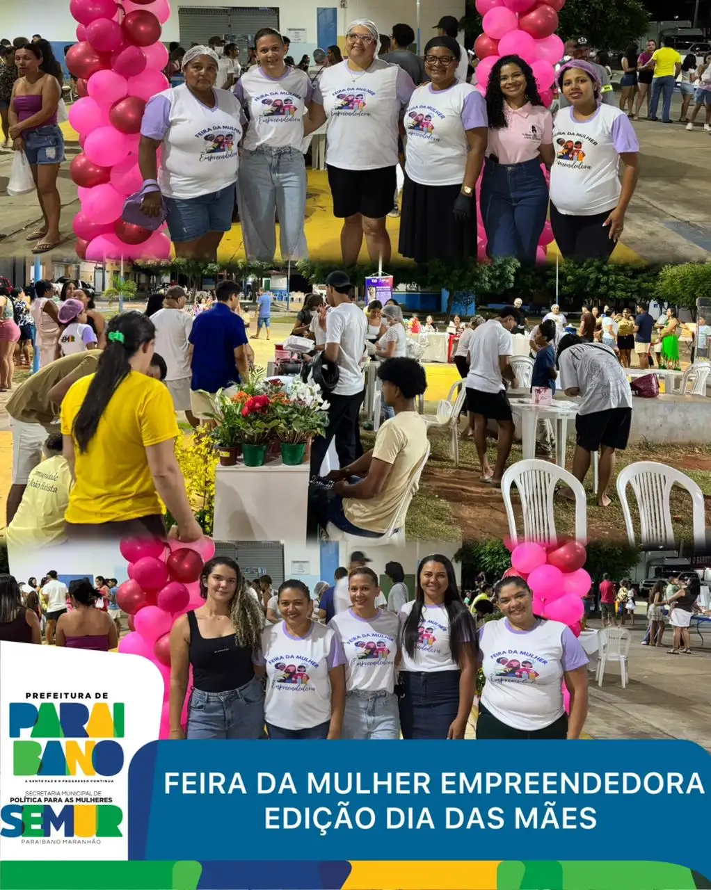 Foto 4 – Prefeitura realizou mais uma edição da Feira da Mulher Empreendedor em Paraibano, especial de Dia das Mães.