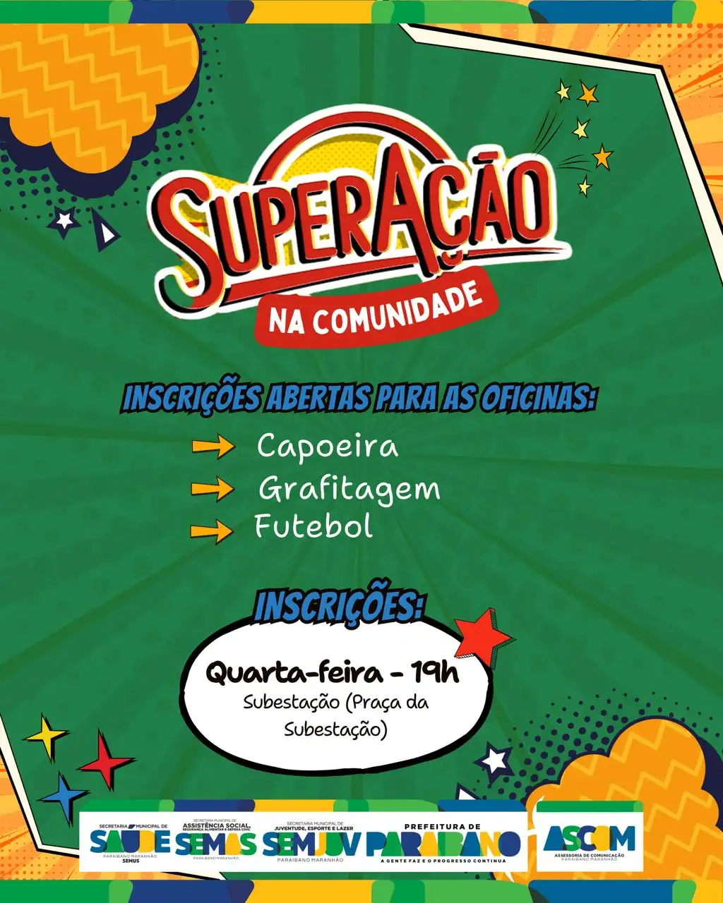 Foto 1 – Prefeitura de Paraibano está com inscrições abertas para o programa SuperAção na comunidade.