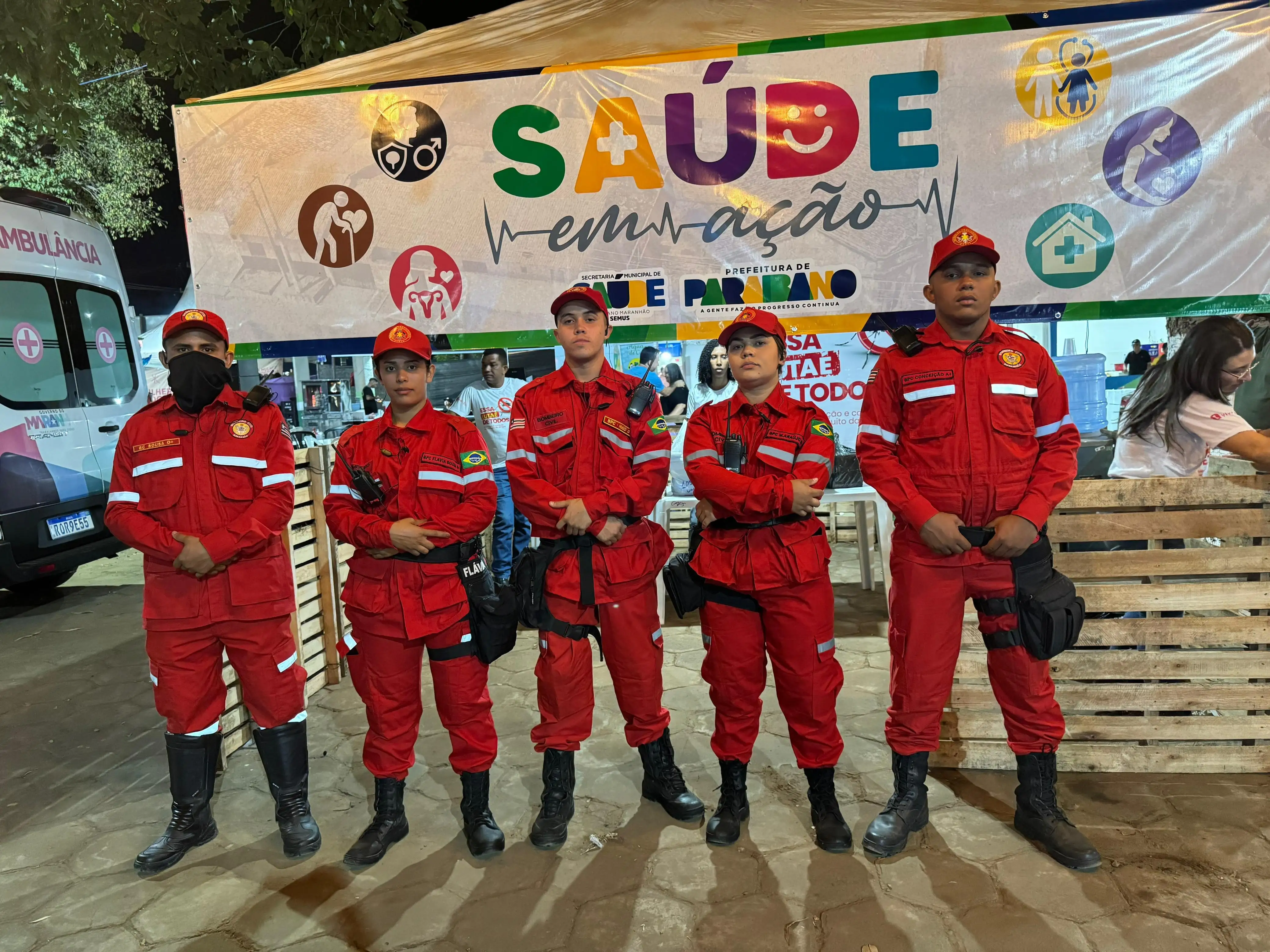 Foto 1 – Prefeitura de Paraibano garante segurança na 37ª vaquejada de Paraibano com Bombeiros Civis.