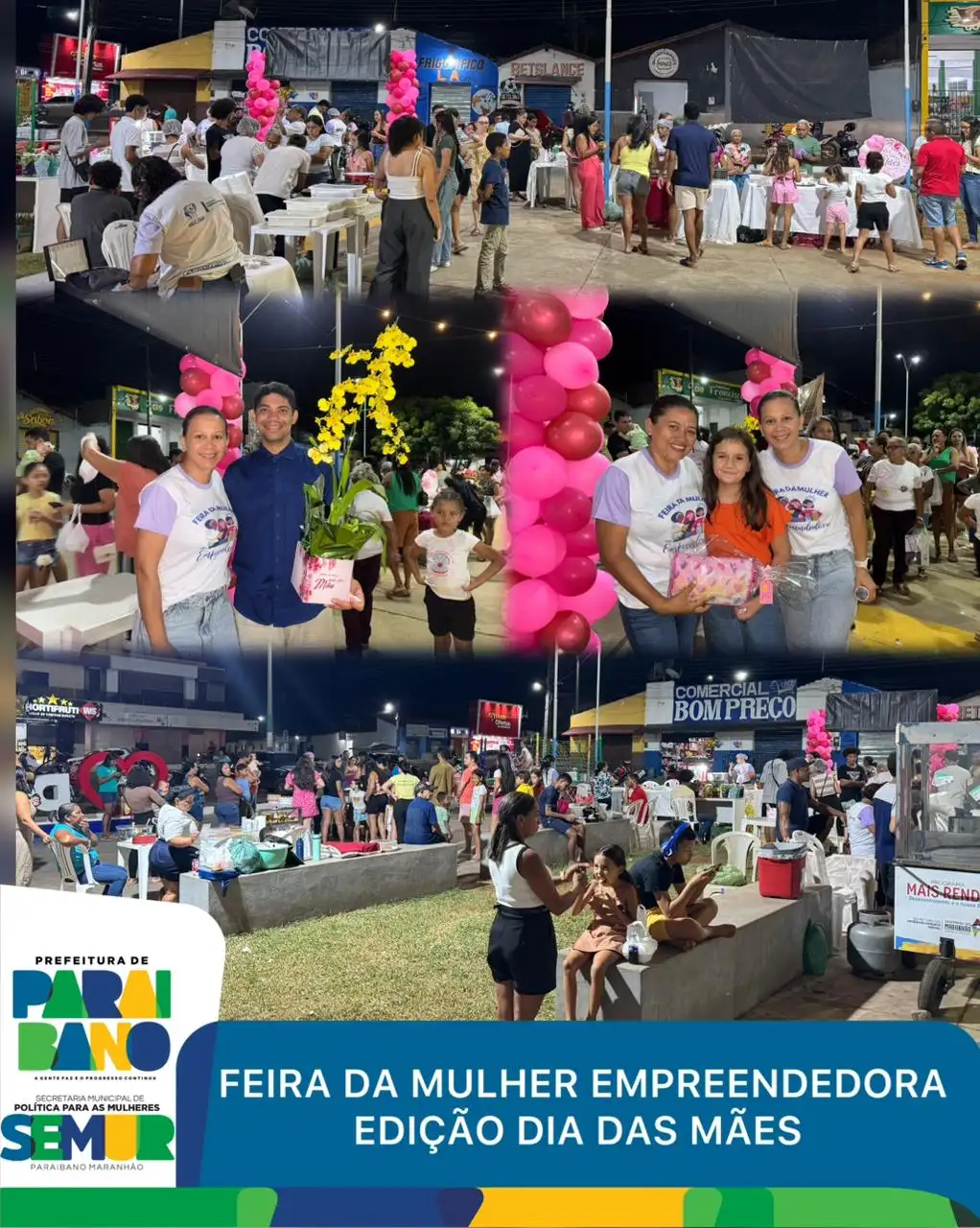 Foto 6 – Prefeitura realizou mais uma edição da Feira da Mulher Empreendedor em Paraibano, especial de Dia das Mães.