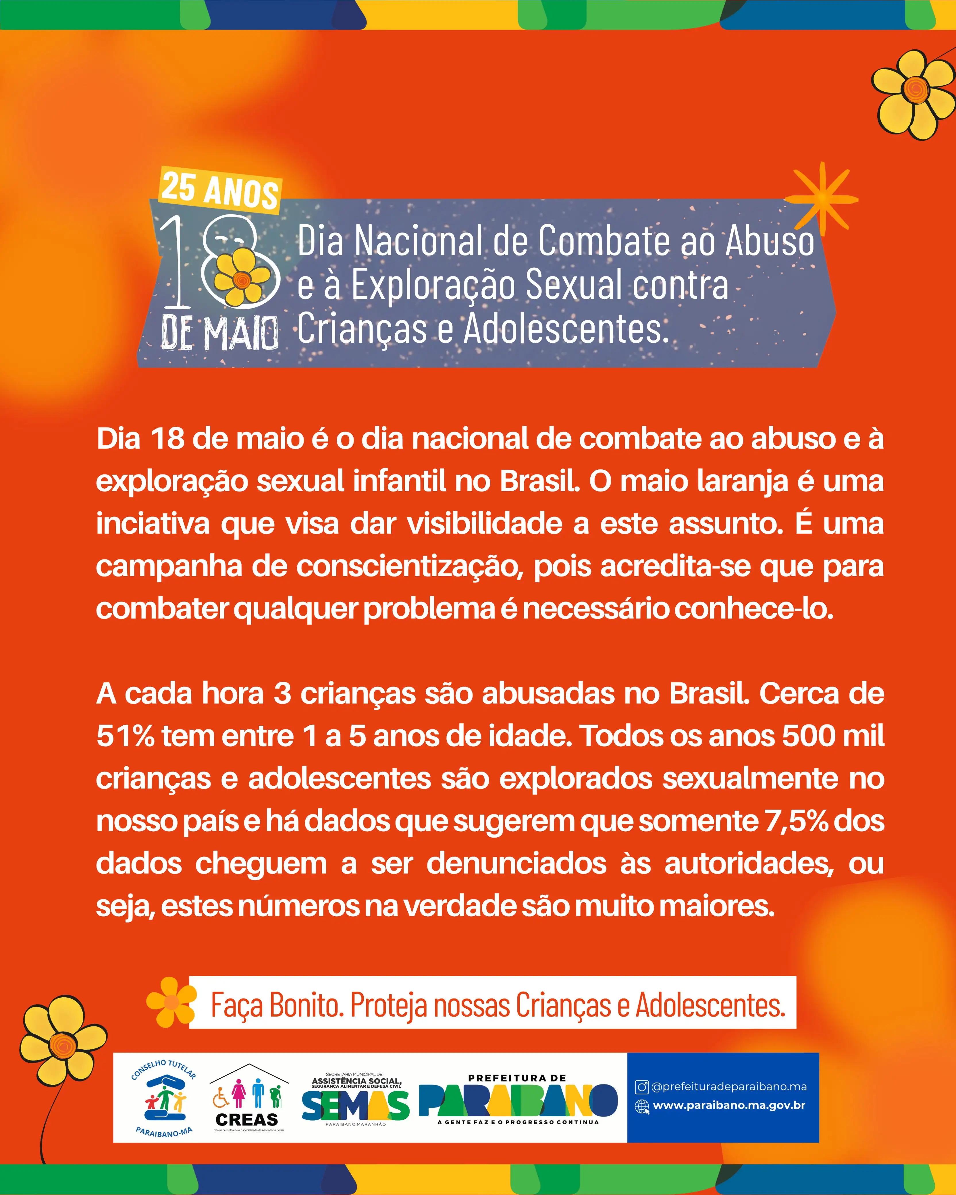 Foto 3 – Prefeitura de Paraibano inicia camapanha do Maio Laranja