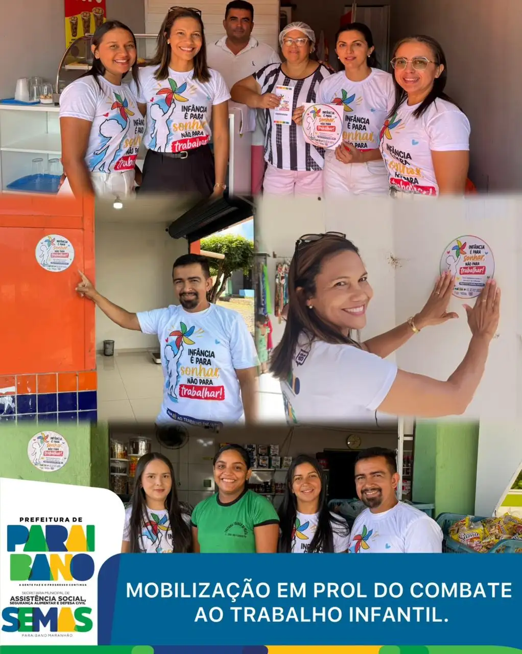Foto 5 – Prefeitura realizou uma ação de sensibilização e mobilização em prol do combate ao trabalho infantil.