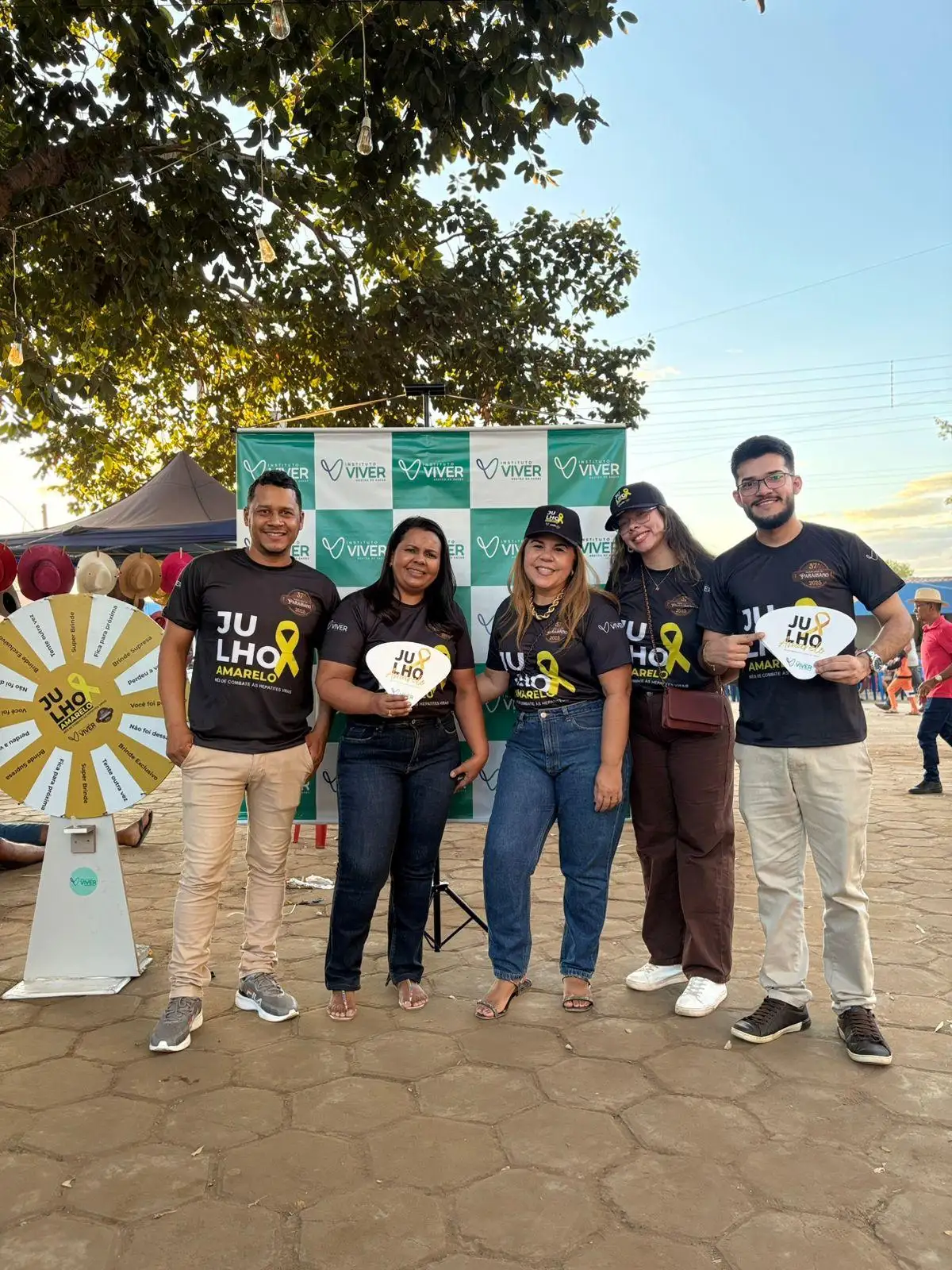 Foto 2 – Prefeitura realizou uma importante ação da campanha Julho Amarelo na 37ª Vaquejada de Paraibano.