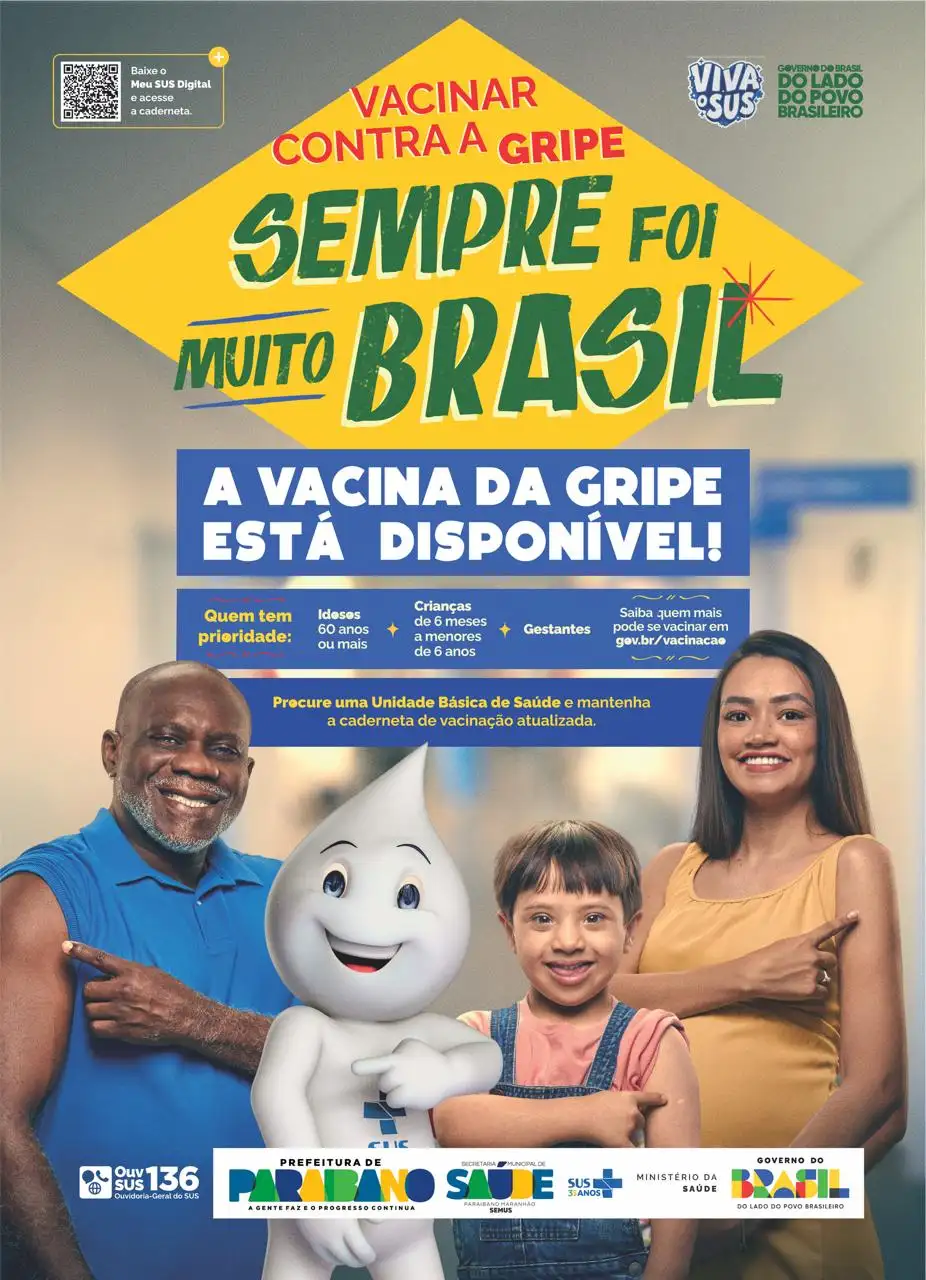 A vacina contra a gripe já está disponível nas Unidades Básicas de Saúde.