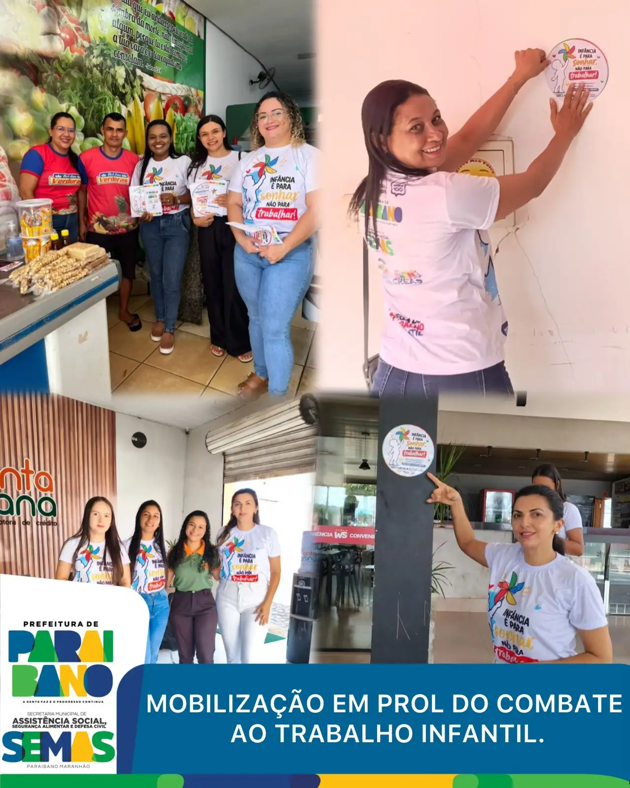Foto 3 – Prefeitura realizou uma ação de sensibilização e mobilização em prol do combate ao trabalho infantil.
