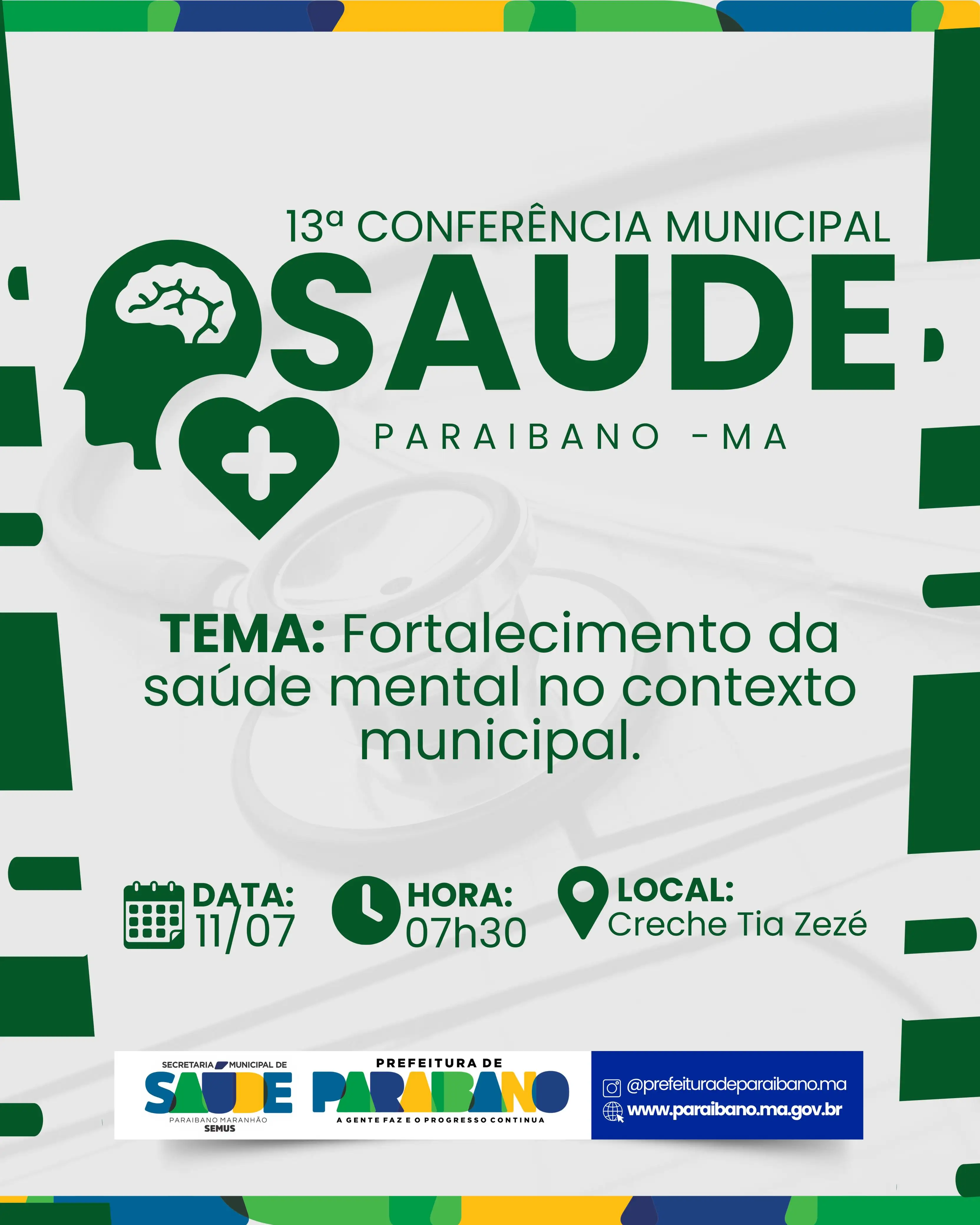 Prefeitura de Paraibano realizará 13ª Conferência Municipal de Saúde