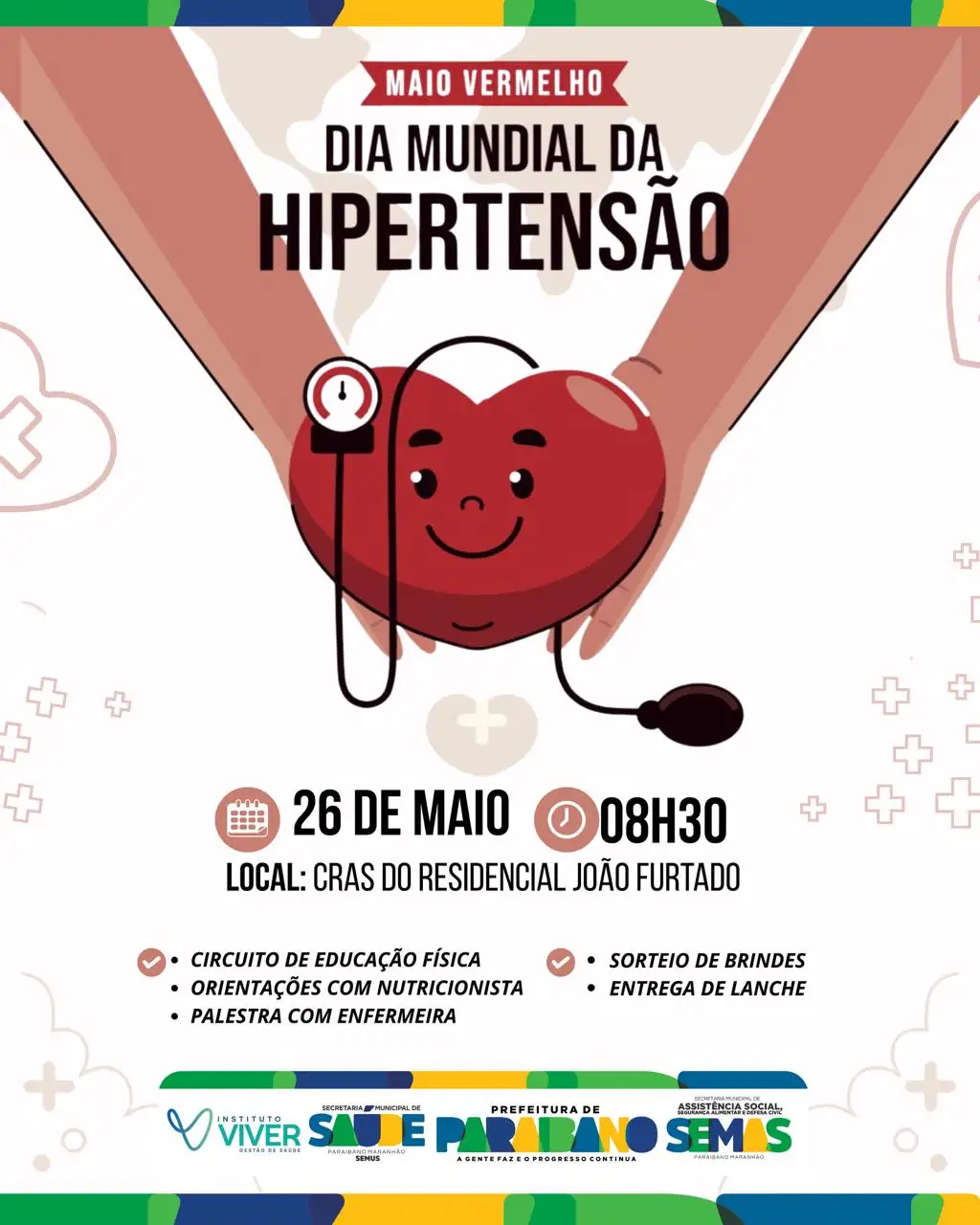 Prefeitura de Paraibano realizará importante ação em alusão ao Maio Vermelho, em parceria com o Instituto Viver.