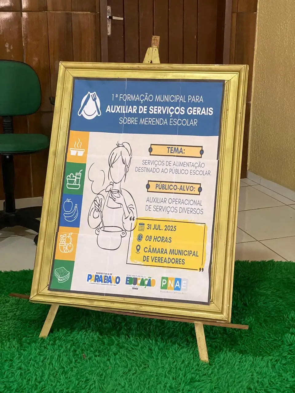 Foto 5 – Prefeitura de Paraibano realizou a 1ª Formação Municipal para Auxiliares de Serviços Gerais sobre Merenda Escolar