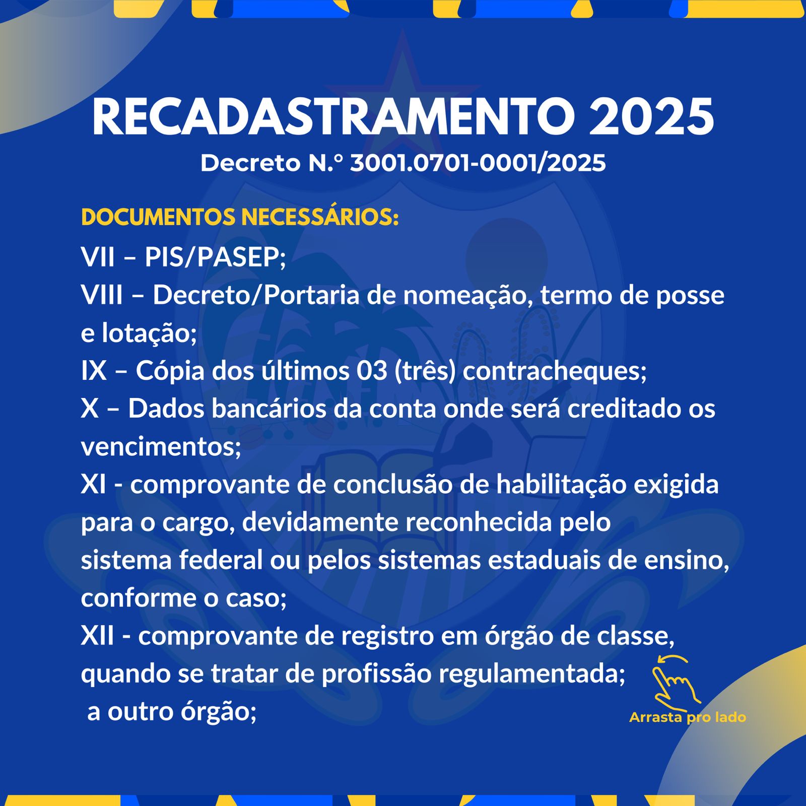 Foto 3 – Prefeitura de Paraibano anuncia Recadastramento dos Servidores Públicos 2025.