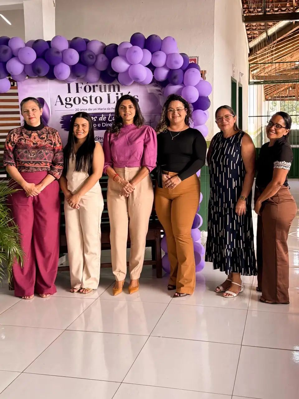 Foto 2 – Prefeitura Municipal de Paraibano realizou o I Fórum Agosto Lilás em alusão aos 20 anos da Lei Maria da Penha.