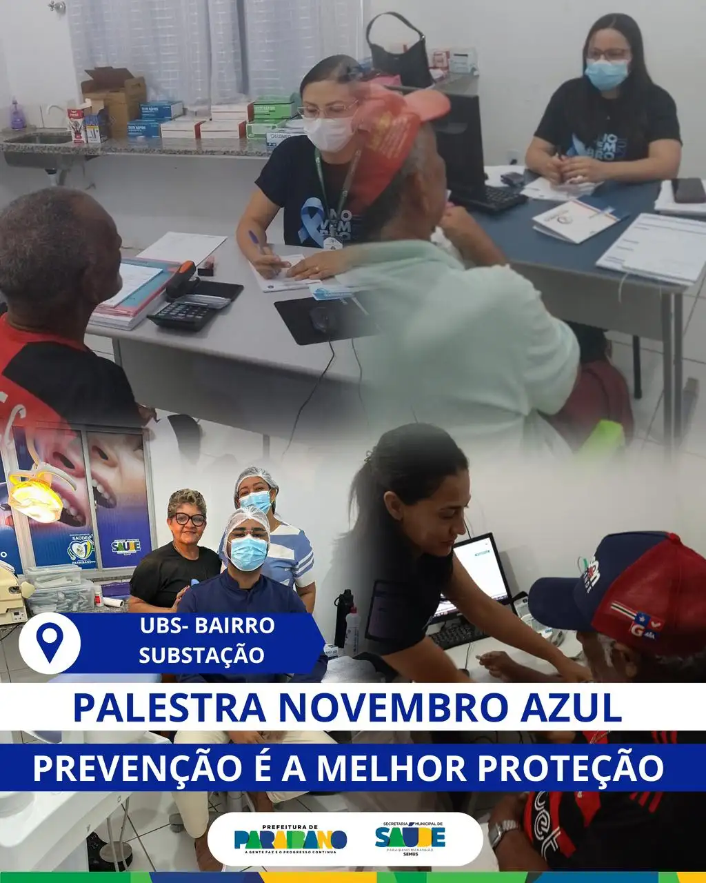 Foto 1 – Prefeitura de Paraibano ealizou uma ação especial voltada para a saúde do homem.