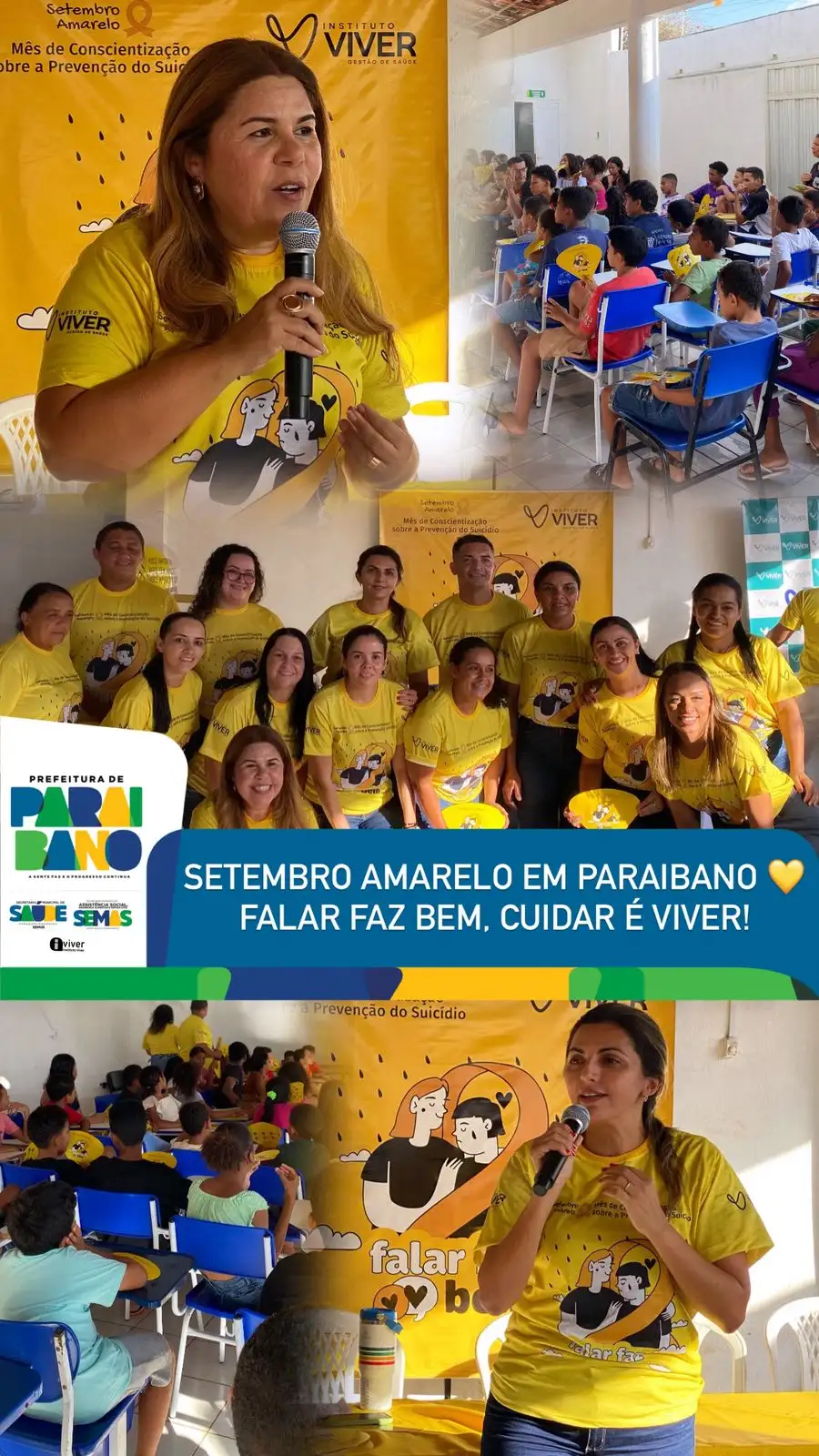 Prefeitura realiza ação do Setembro Amarelo no Serviço de Convivência e Fortalecimento de Vínculos (SCFV).