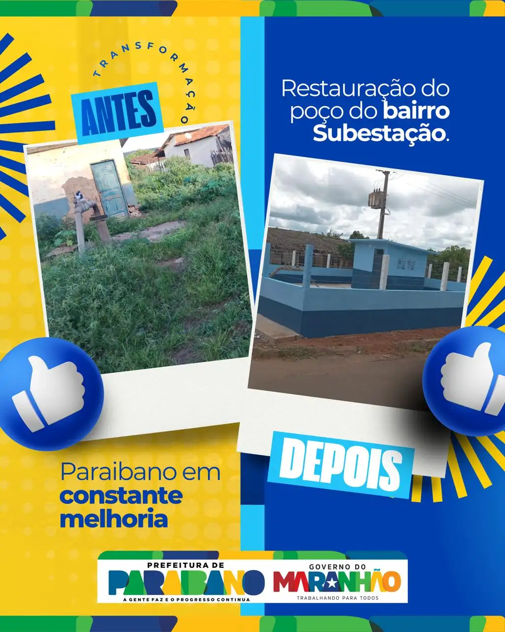 Governo Municipal realiza restauração e revitalização do poço do bairro Subestação.