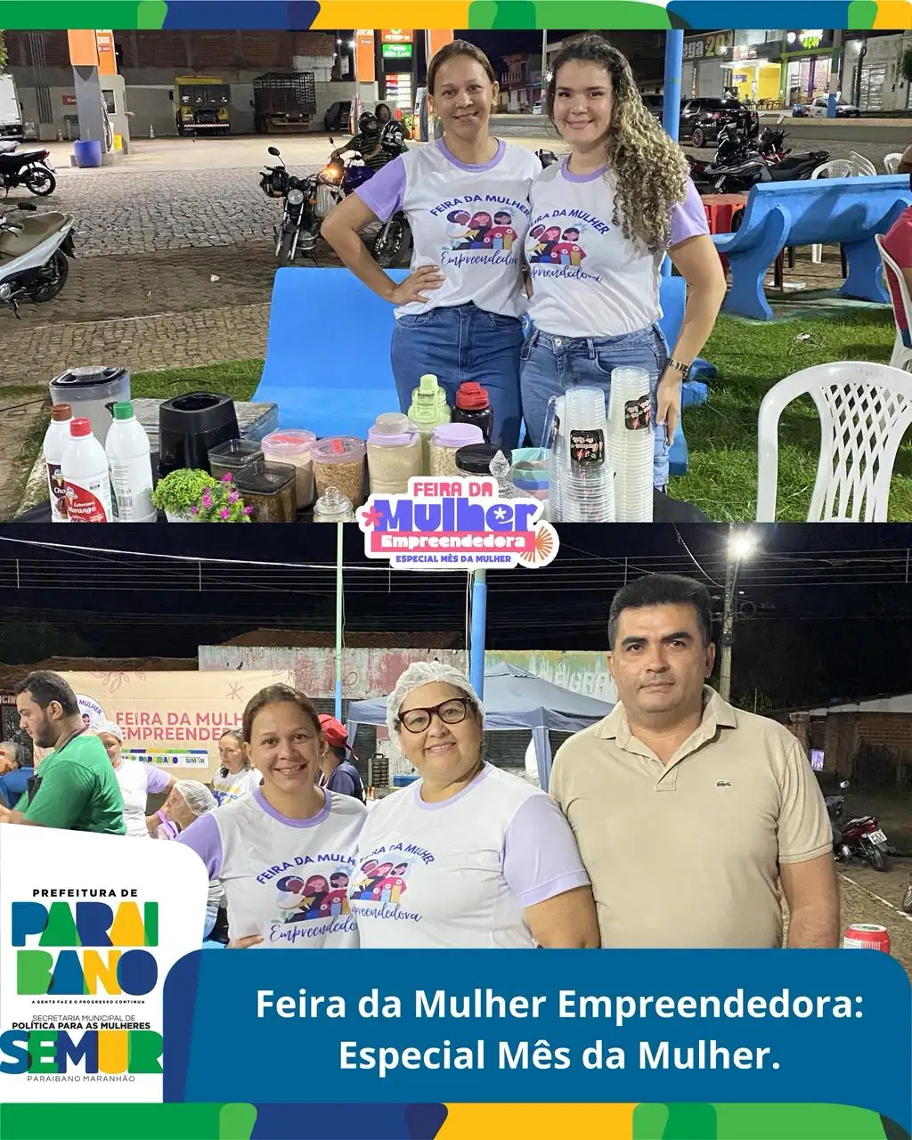 Foto 1 – Secretaria da Mulher realiza mais uma edição da Feira da Mulher Empreendedora – Especial Mês da Mulher.